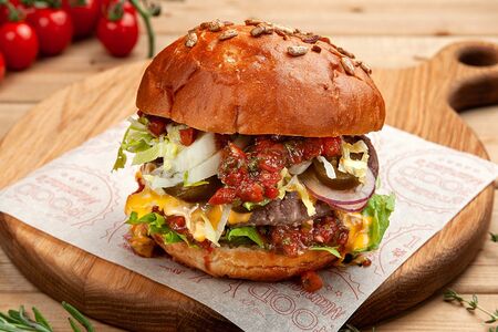 Hot Mexican burger