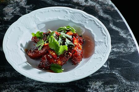 Куриные крылья в кисло-сладком соусе