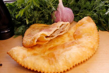 Чебурек с говядиной и свининой