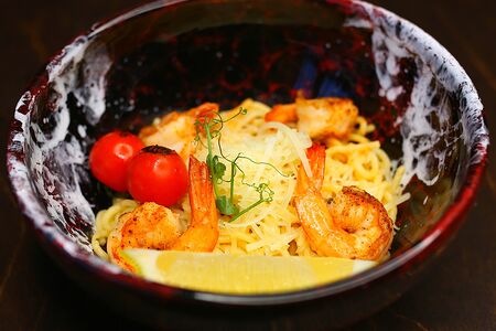 Паста с креветками
