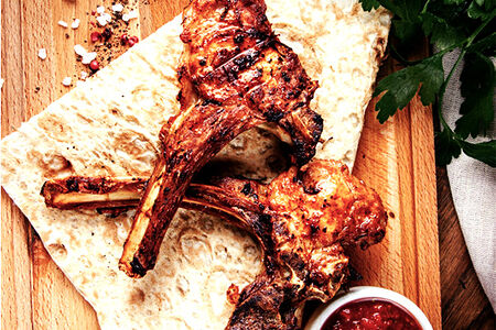 Шашлык из бараньей корейки