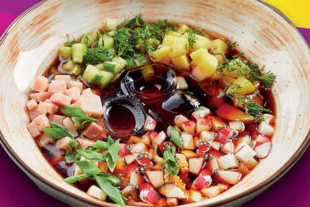 Окрошка на квасе