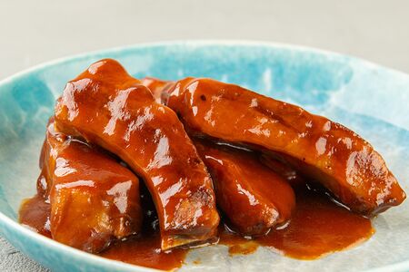 Свиные ребрышки в соусе барбекю