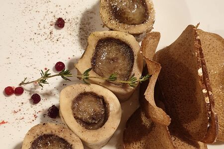 Мозговая косточка из печи