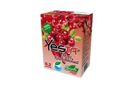 Сок с трубочкой морс клюквенный