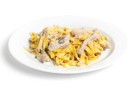 Фетуччини с курицей