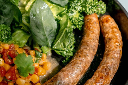 Сосиски из мраморной говядины