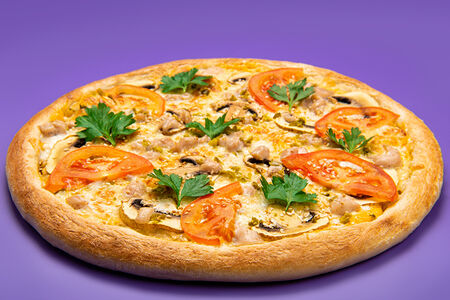 Пицца Молния с цыпленком и соусом Том Ям