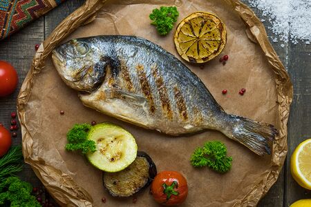 Дорадо на гриле