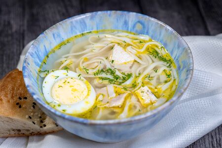 Домашний суп-лапша с курицей