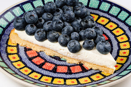 Пирог со свежей голубикой