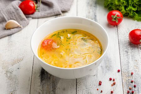 Куриный суп с домашней лапшой