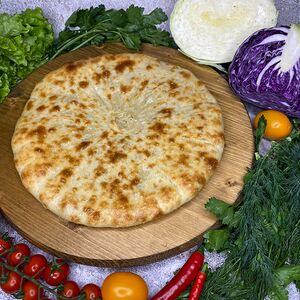 Пирог с капустой сыром и грецким орехом (большой)