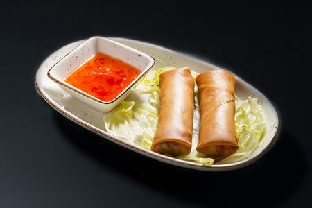 Спринг роллы с уткой