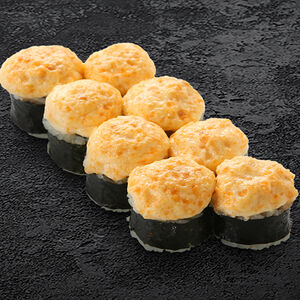 Запеченный ролл с грибами шиитаке