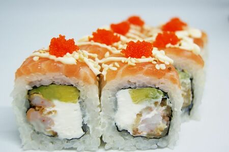 Ролл Филадельфия с жареной креветкой