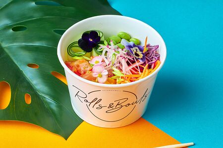 Поке с лососем большой