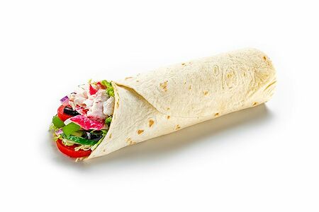 Ролл Морепродукты с кусочками крабового мяса в майонезе не шаурма