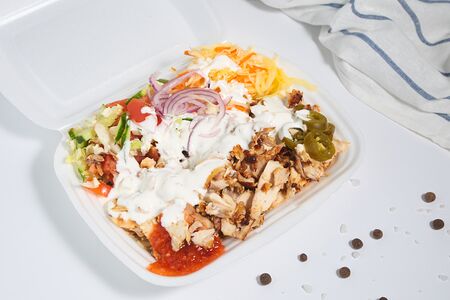 Шаверма в боксе двойная