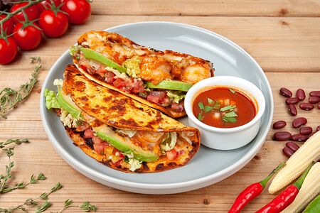 Тако с креветками