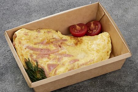 Омлет с ветчиной и зеленью