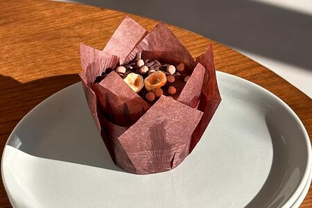 Кекс с грушей и фундуком