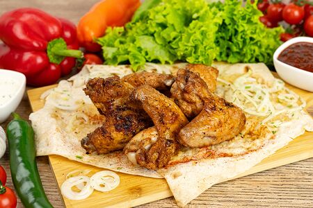 Шашлык из куриных крыльев