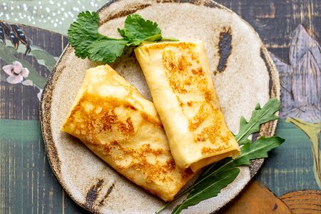 Блинчики с ветчиной