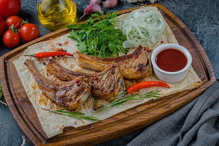 Шашлык из бараньей корейки