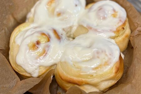 Завитушка с творогом