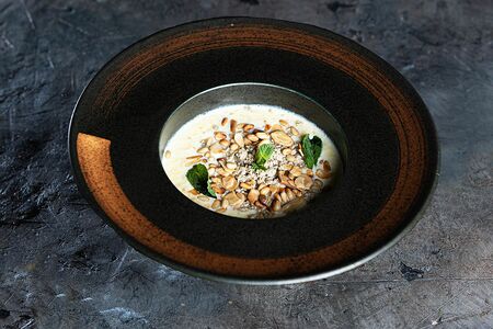 Каша Пшенная с сыром пармезан и белыми грибами