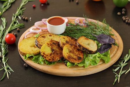 Картофель плеч на мангале