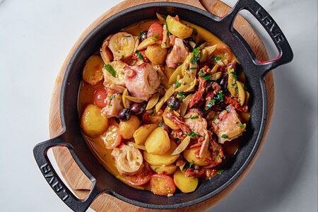 Осьминог с картофелем по-сицилийски