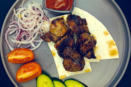 Шашлык из cвинoй шеи