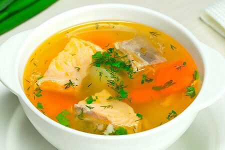 Уха из лосося