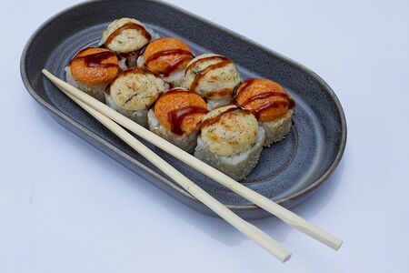 Запеченный с курицей