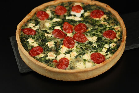 Киш со шпинатом