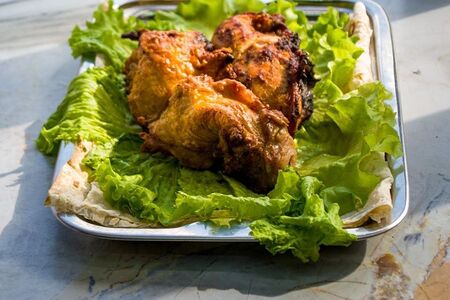 Шашлык из куриного филе