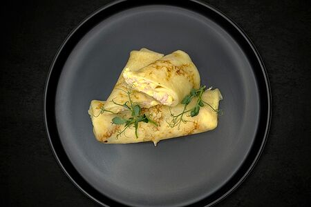 Блины с ветчиной и сыром