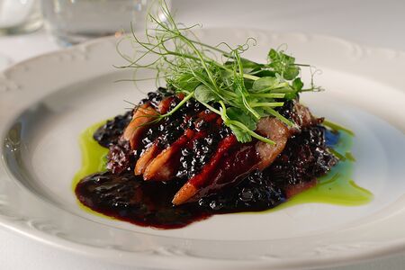 Утиное филе с ризотто