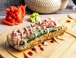 Смакдог с креветкой и крем-крабом