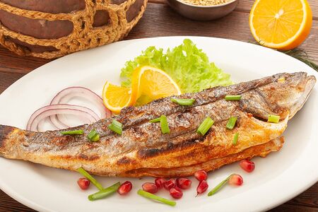 Сибас на углях