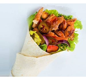 Донер чили в лаваше с говядиной