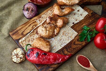 Шашлык из куриного филе