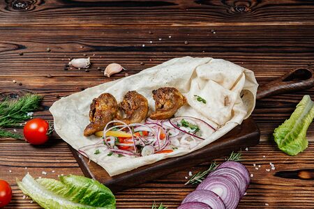 Шашлык из бараньих язычков