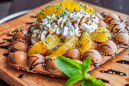 Шоколадная гонконгская вафля 