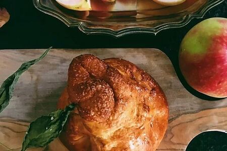 Мини ватрушка с яблоком и корицей