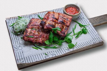 Свиные ребра как шашлык