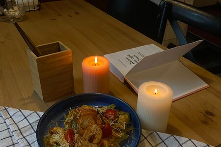 Салат Болгария с курочкой и муссом из перца