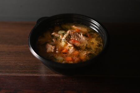 Суп Уха из красной рыбы